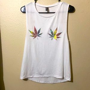 Nippies Rainbow Leaf Tank Top